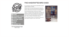 Desktop Screenshot of handcraftedbirdcages.com